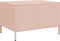 vidaXL - Salontafel - 68,5x50x43,5 - cm - koudgewalst - staal - roze