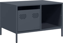 vidaXL - Salontafel - 68,5x50x43,5 - cm - koudgewalst - staal - antracietkleurig