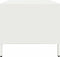 vidaXL - Salontafel - 68,5x50x43,5 - cm - koudgewalst - staal - wit