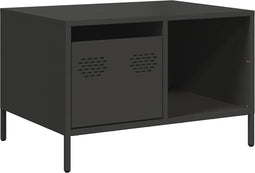 vidaXL - Salontafel - 68,5x50x43,5 - cm - koudgewalst - staal - zwart