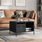 vidaXL - Salontafel - 68,5x50x43,5 - cm - koudgewalst - staal - zwart