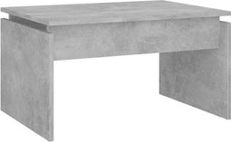 vidaXL - Salontafel - 68x50x38 - cm - bewerkt - hout - betongrijs