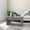 vidaXL - Salontafel - 68x50x38 - cm - bewerkt - hout - betongrijs