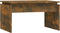 vidaXL - Salontafel - 68x50x38 - cm - bewerkt - hout - gerookt - eikenkleurig