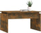 vidaXL - Salontafel - 68x50x38 - cm - bewerkt - hout - gerookt - eikenkleurig