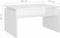 vidaXL - Salontafel - 68x50x38 - cm - bewerkt - hout - hoogglans - wit