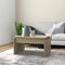 vidaXL - Salontafel - 68x50x38 - cm - bewerkt - hout - sonoma - eikenkleurig