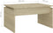 vidaXL - Salontafel - 68x50x38 - cm - bewerkt - hout - sonoma - eikenkleurig