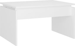 vidaXL - Salontafel - 68x50x38 - cm - bewerkt - hout - wit