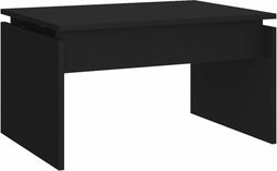vidaXL - Salontafel - 68x50x38 - cm - bewerkt - hout - zwart
