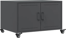 vidaXL - Salontafel - 68x50x43,5 - cm - staal - antracietkleurig