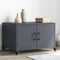 vidaXL - Salontafel - 68x50x43,5 - cm - staal - antracietkleurig