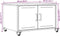 vidaXL - Salontafel - 68x50x43,5 - cm - staal - antracietkleurig