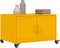 vidaXL - Salontafel - 68x50x43,5 - cm - staal - mosterdgeel