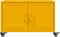 vidaXL - Salontafel - 68x50x43,5 - cm - staal - mosterdgeel
