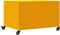 vidaXL - Salontafel - 68x50x43,5 - cm - staal - mosterdgeel