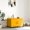 vidaXL - Salontafel - 68x50x43,5 - cm - staal - mosterdgeel