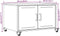 vidaXL - Salontafel - 68x50x43,5 - cm - staal - olijfgroen