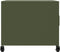 vidaXL - Salontafel - 68x50x43,5 - cm - staal - olijfgroen