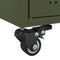 vidaXL - Salontafel - 68x50x43,5 - cm - staal - olijfgroen