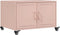 vidaXL - Salontafel - 68x50x43,5 - cm - staal - roze