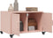 vidaXL - Salontafel - 68x50x43,5 - cm - staal - roze