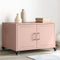 vidaXL - Salontafel - 68x50x43,5 - cm - staal - roze