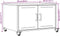 vidaXL - Salontafel - 68x50x43,5 - cm - staal - roze