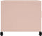 vidaXL - Salontafel - 68x50x43,5 - cm - staal - roze