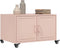 vidaXL - Salontafel - 68x50x43,5 - cm - staal - roze