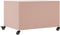 vidaXL - Salontafel - 68x50x43,5 - cm - staal - roze