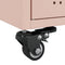 vidaXL - Salontafel - 68x50x43,5 - cm - staal - roze