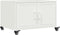 vidaXL - Salontafel - 68x50x43,5 - cm - staal - wit