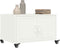 vidaXL - Salontafel - 68x50x43,5 - cm - staal - wit
