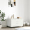 vidaXL - Salontafel - 68x50x43,5 - cm - staal - wit