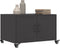 vidaXL - Salontafel - 68x50x43,5 - cm - staal - zwart