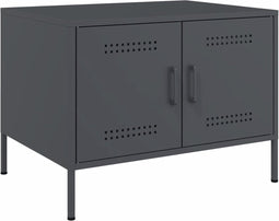 vidaXL - Salontafel - 68x50x50,5 - cm - staal - antracietkleurig