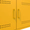 vidaXL - Salontafel - 68x50x50,5 - cm - staal - mosterdgeel