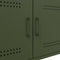 vidaXL - Salontafel - 68x50x50,5 - cm - staal - olijfgroen