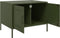 vidaXL - Salontafel - 68x50x50,5 - cm - staal - olijfgroen