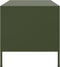 vidaXL - Salontafel - 68x50x50,5 - cm - staal - olijfgroen