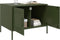 vidaXL - Salontafel - 68x50x50,5 - cm - staal - olijfgroen