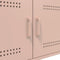 vidaXL - Salontafel - 68x50x50,5 - cm - staal - roze