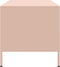 vidaXL - Salontafel - 68x50x50,5 - cm - staal - roze