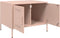 vidaXL - Salontafel - 68x50x50,5 - cm - staal - roze