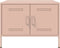 vidaXL - Salontafel - 68x50x50,5 - cm - staal - roze