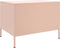 vidaXL - Salontafel - 68x50x50,5 - cm - staal - roze