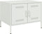 vidaXL - Salontafel - 68x50x50,5 - cm - staal - wit