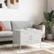 vidaXL - Salontafel - 68x50x50,5 - cm - staal - wit