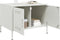 vidaXL - Salontafel - 68x50x50,5 - cm - staal - wit